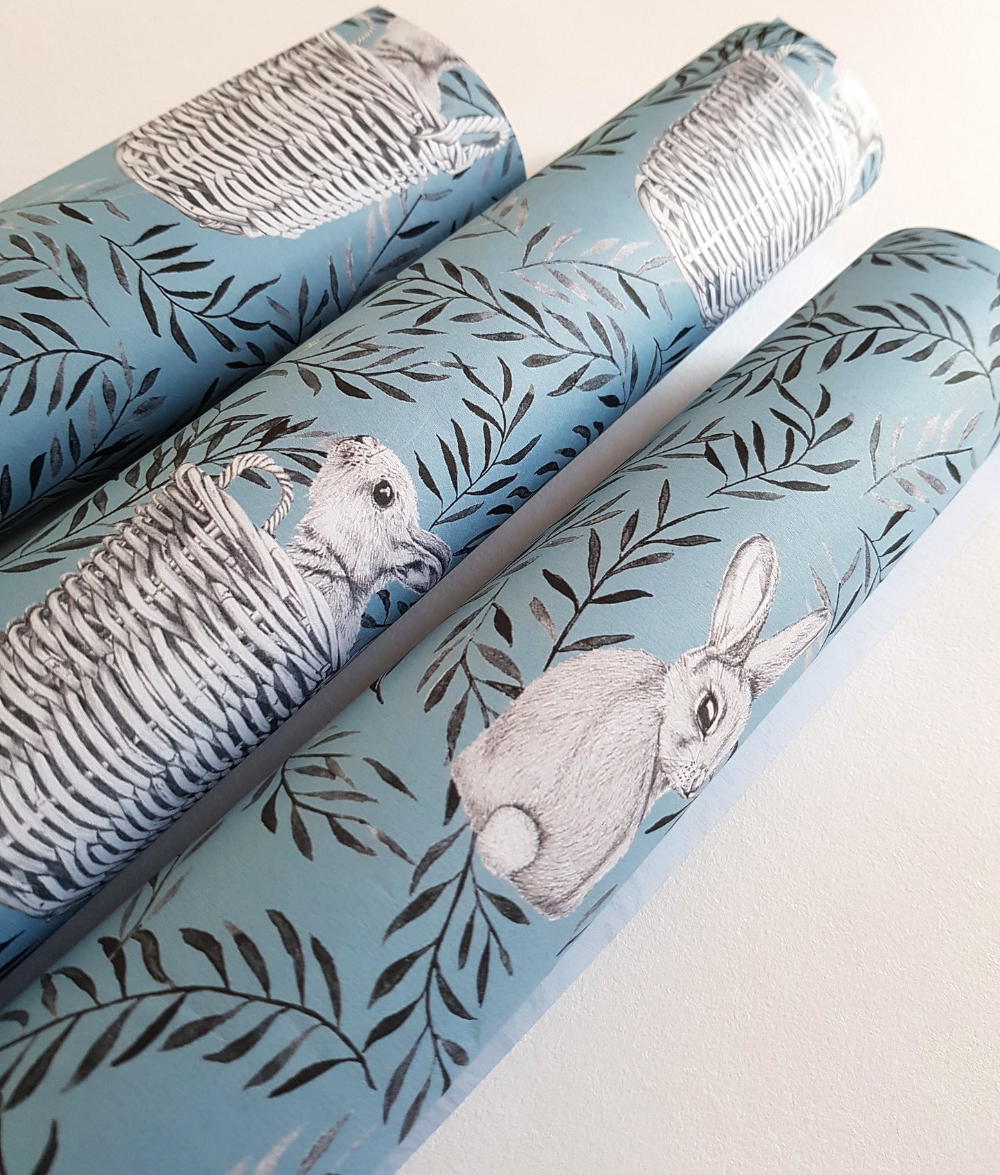 GIFT WRAP-Bunnies In Baskets