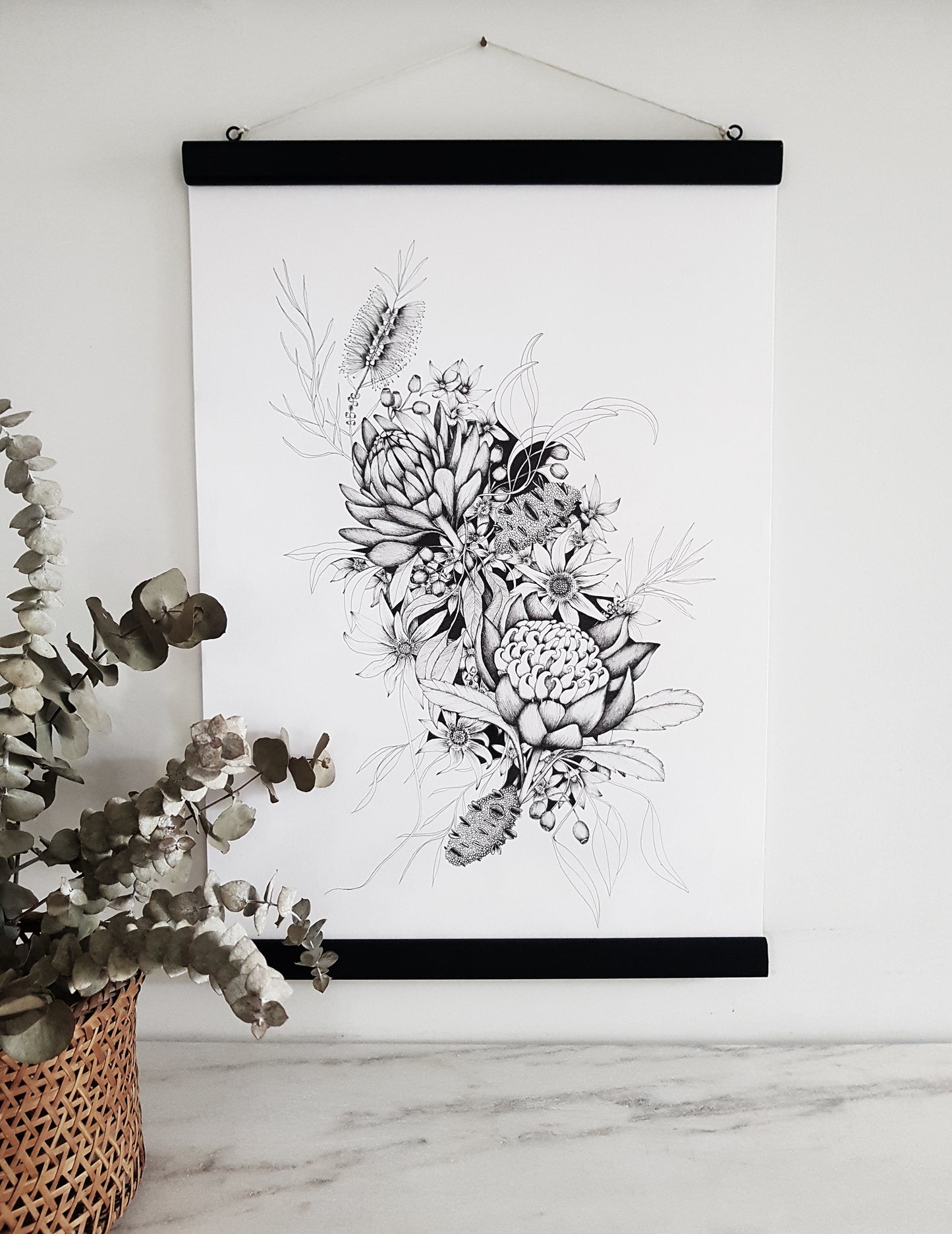 Botanical Bunch No1 ,print with poster hanger