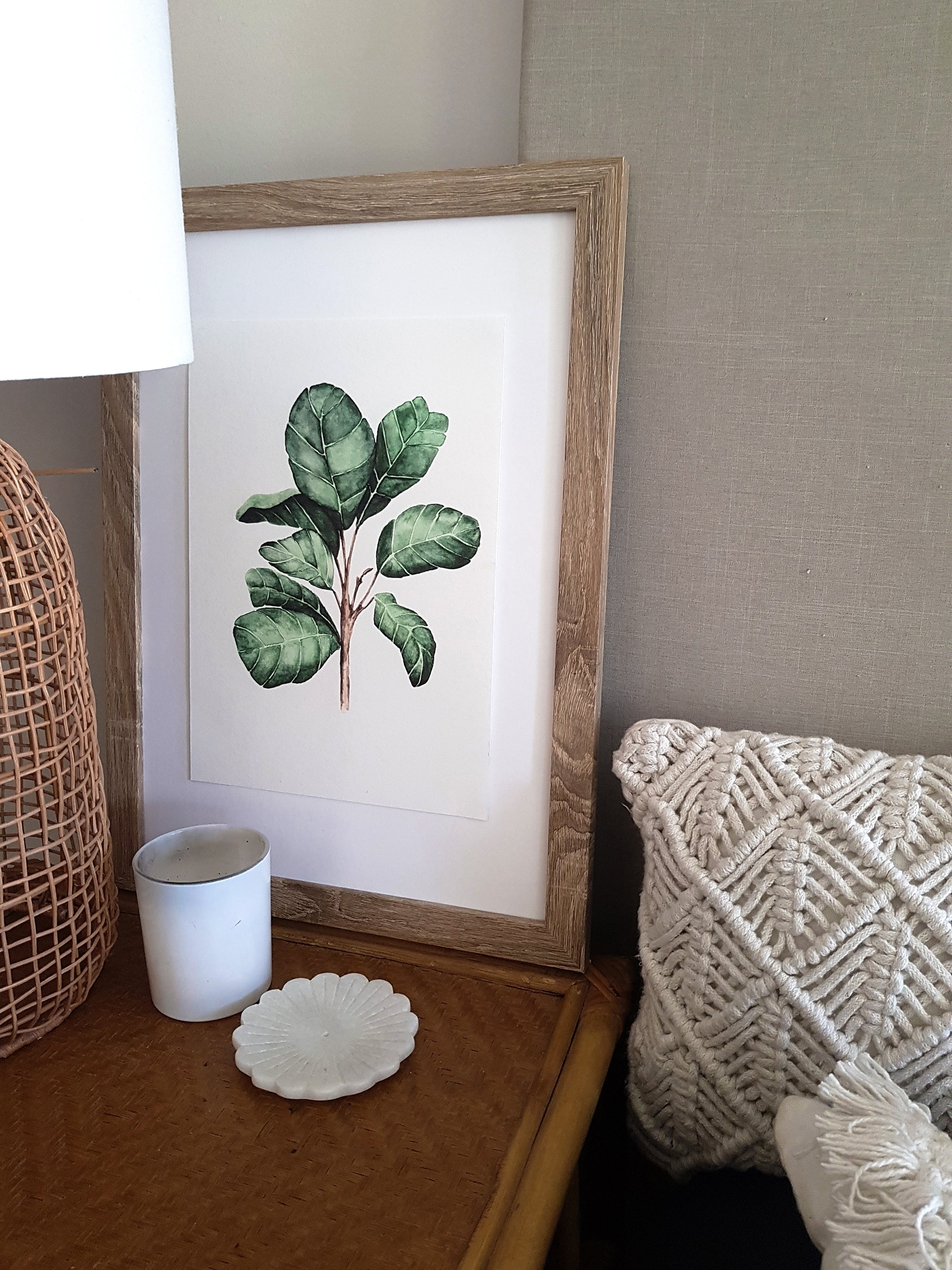 ART PRINTS Fiddle Fig Leaf Watercolour Paper And Style Co   FIDDLE FIG LEAF5 