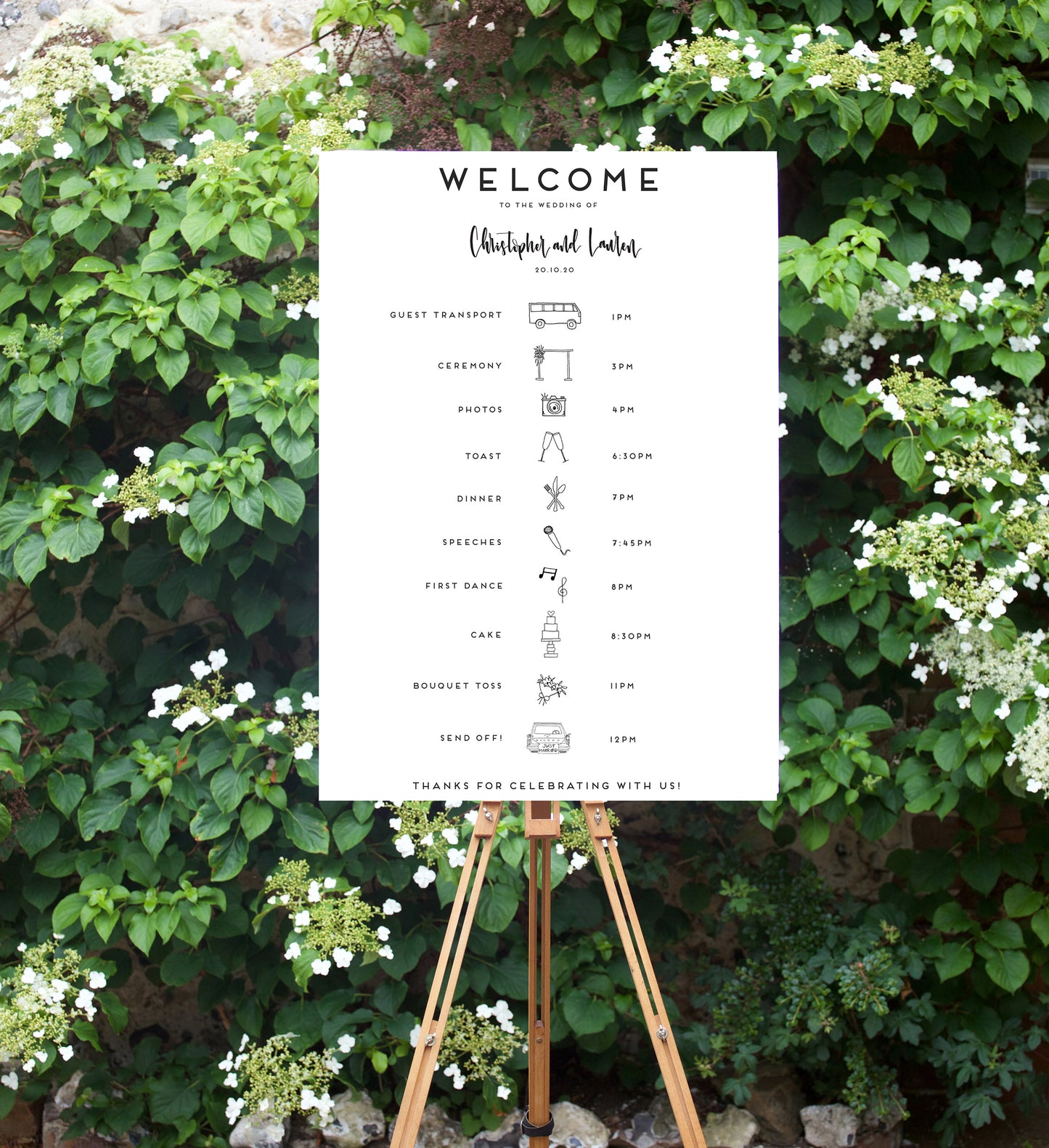 Wedding Signage/TIMELINE/WELCOME (DIGITAL)