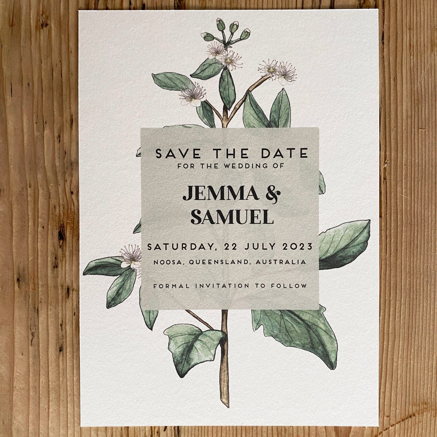 SAVE THE DATE/Herbal/Wildflower Design